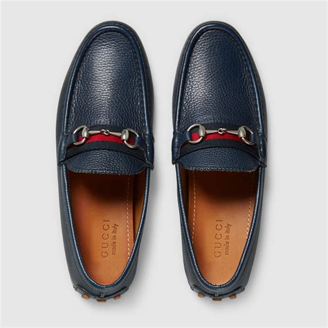 mens gucci driver leather|gucci horsebit driving loafers.